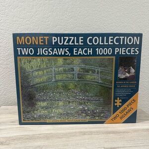 Monet Puzzle Collection Two Jigsaws Each 1000 pieces Like.  N E W